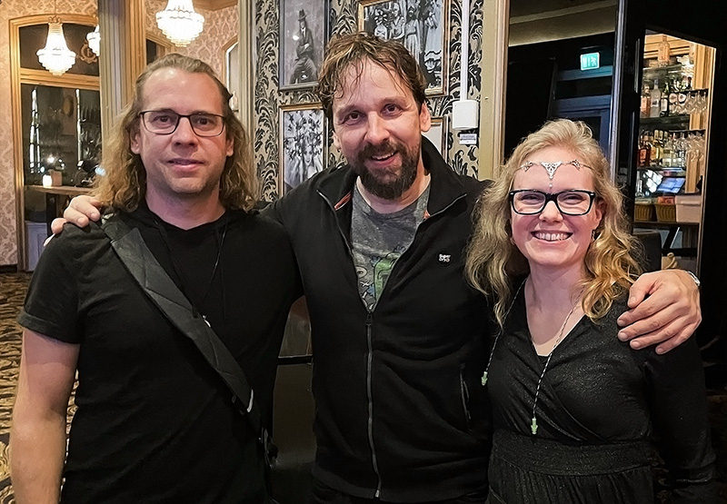 Speaking of moments, this is when we met Marco Minnemann for the first time IRL in Örebro, Sweden. The Aristocrats made a stop on their tour here. Amazing show and so much fun meeting Marco.
